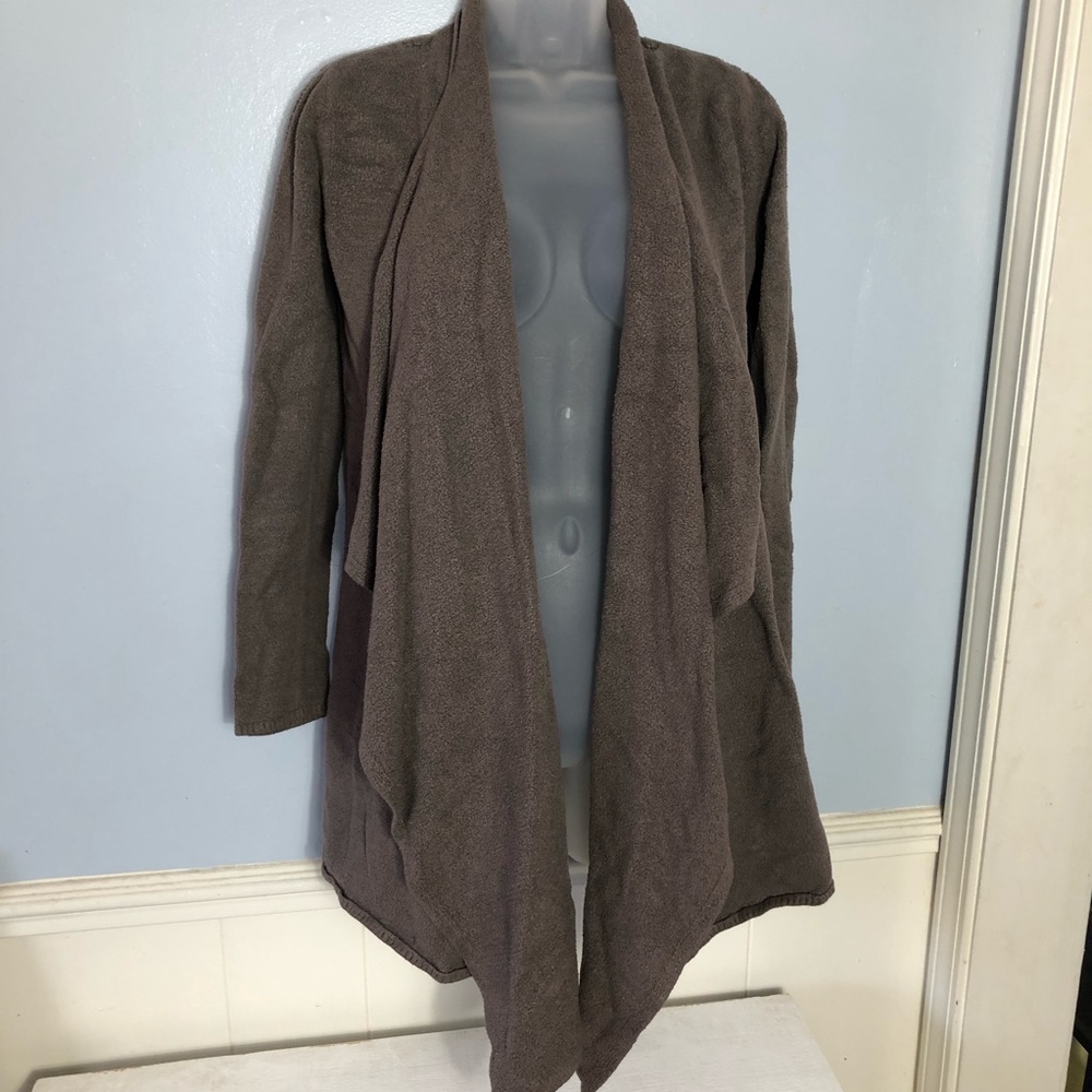 Barefoot Dreams Cardigan Womens Small Medium Waterfall Sweater Soft